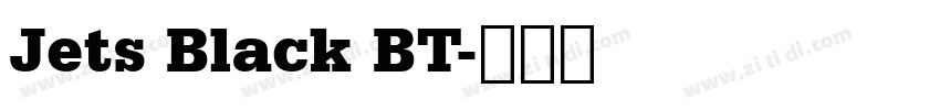Jets Black BT字体转换